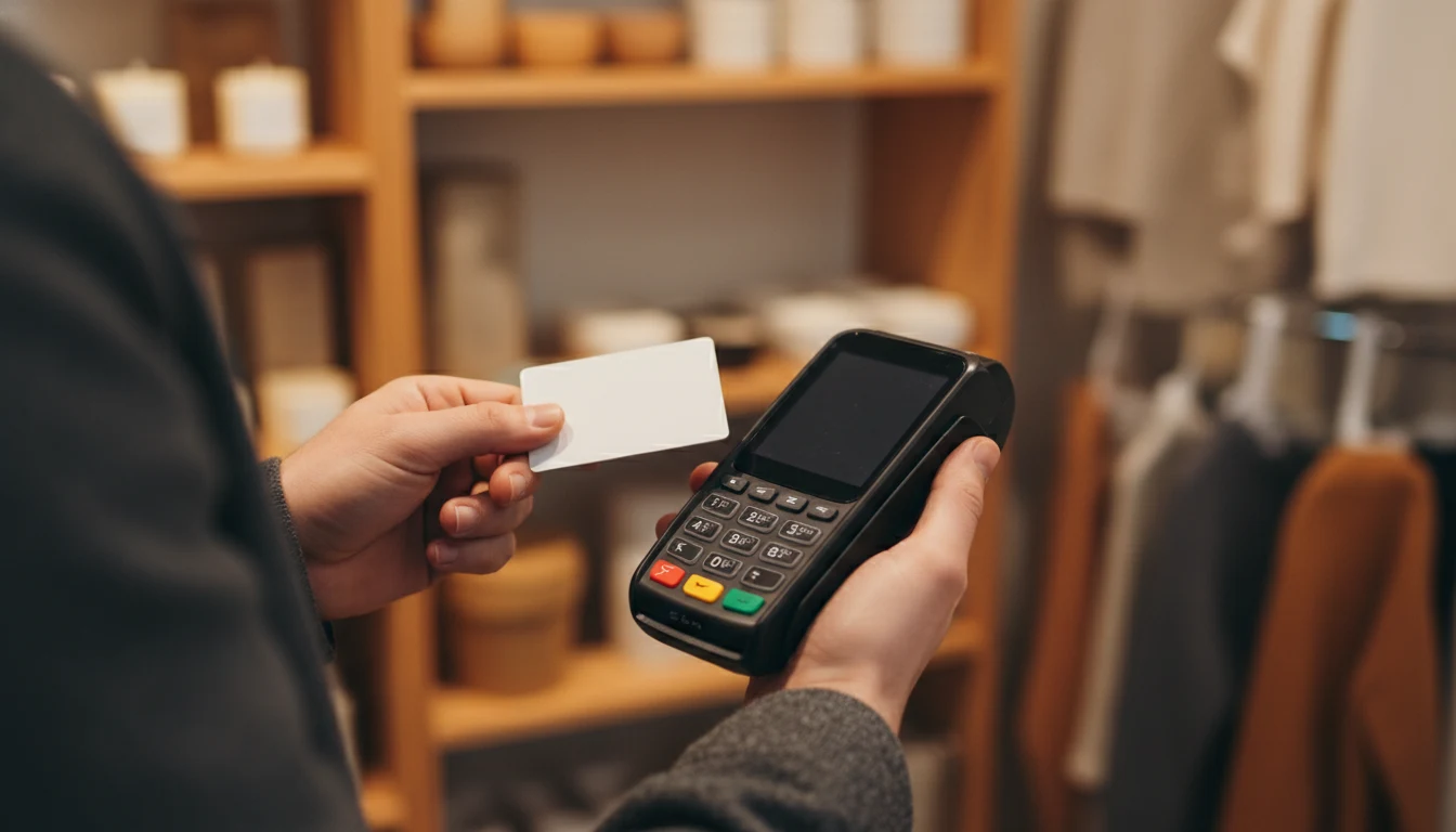 Kartično plaćanje na POS terminalu u prodavnici