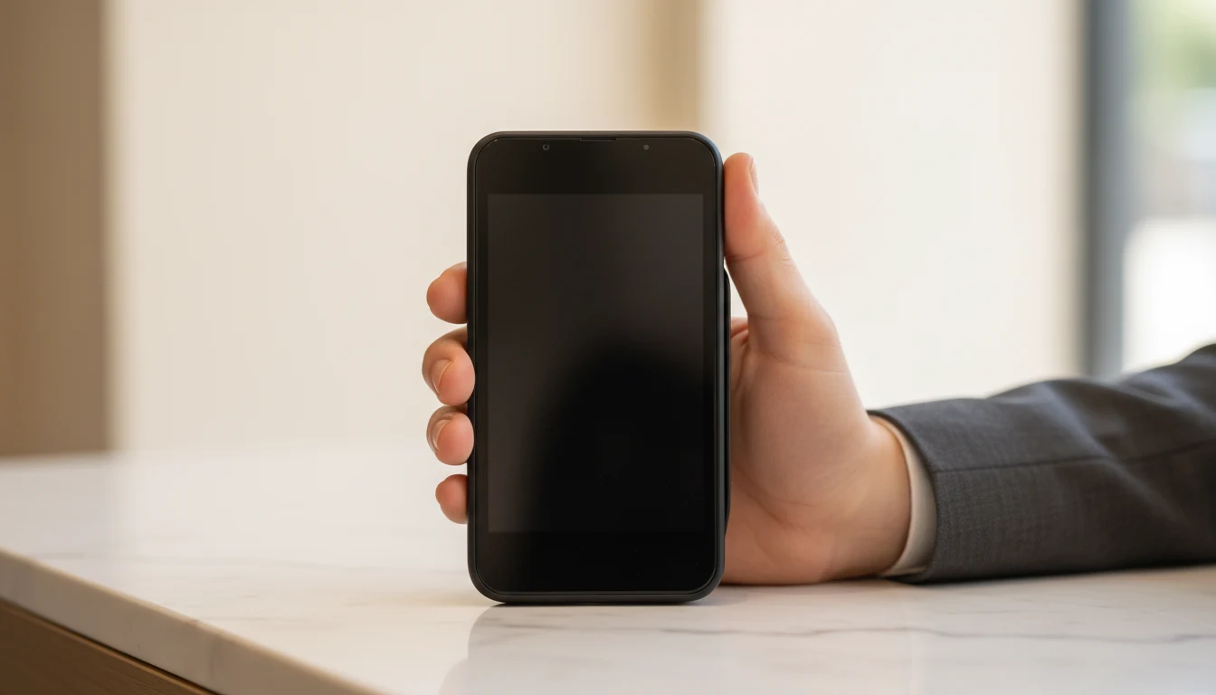 Ruka drži Android POS terminal za fiskalizaciju