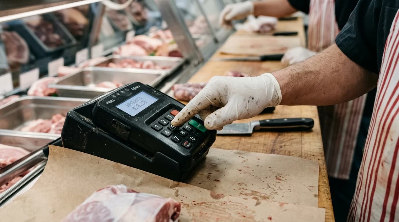 Fizička tastatura fiskalne kase za mesaru