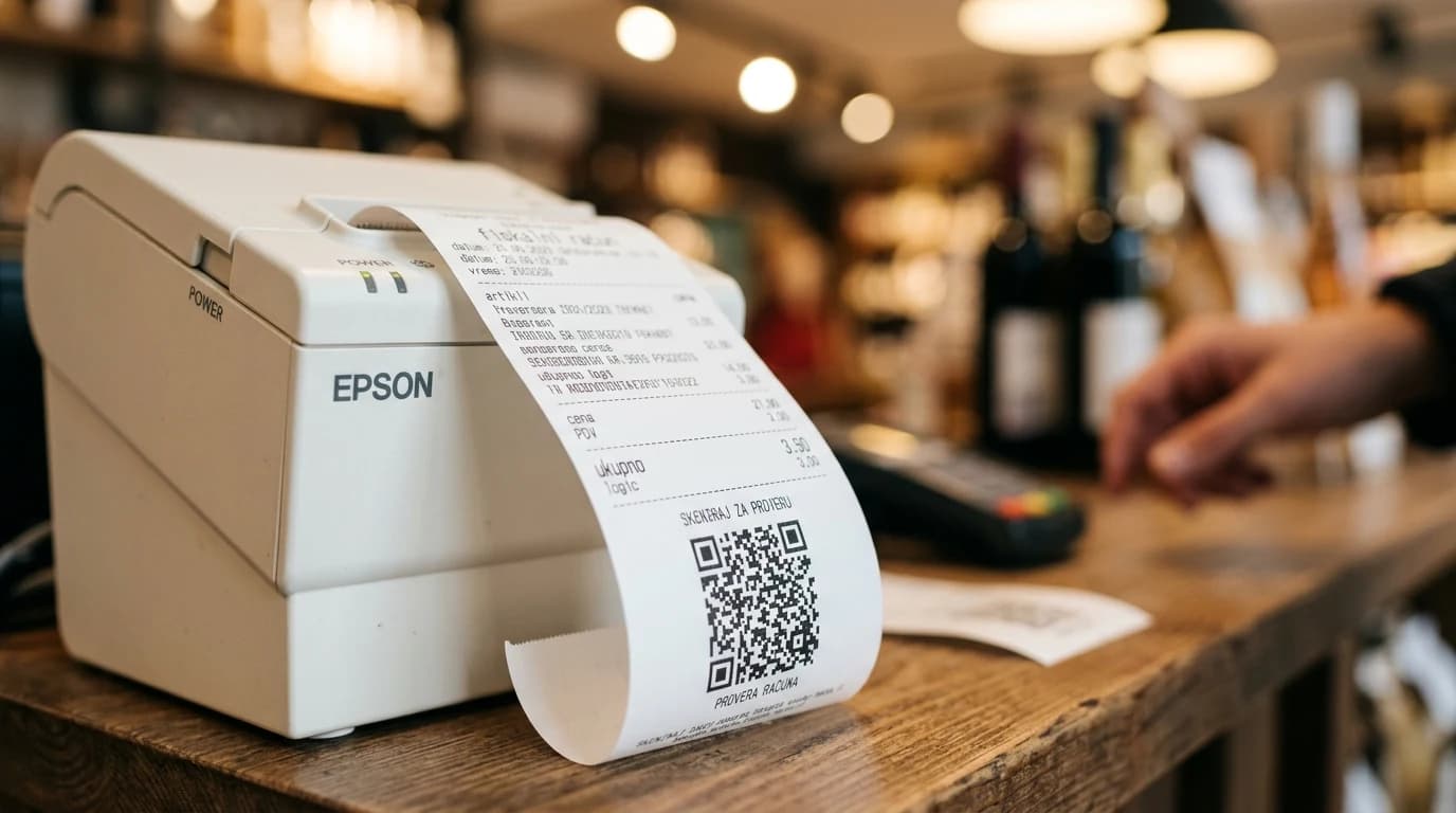 QR kod na fiskalnom računu za proveru autentičnosti