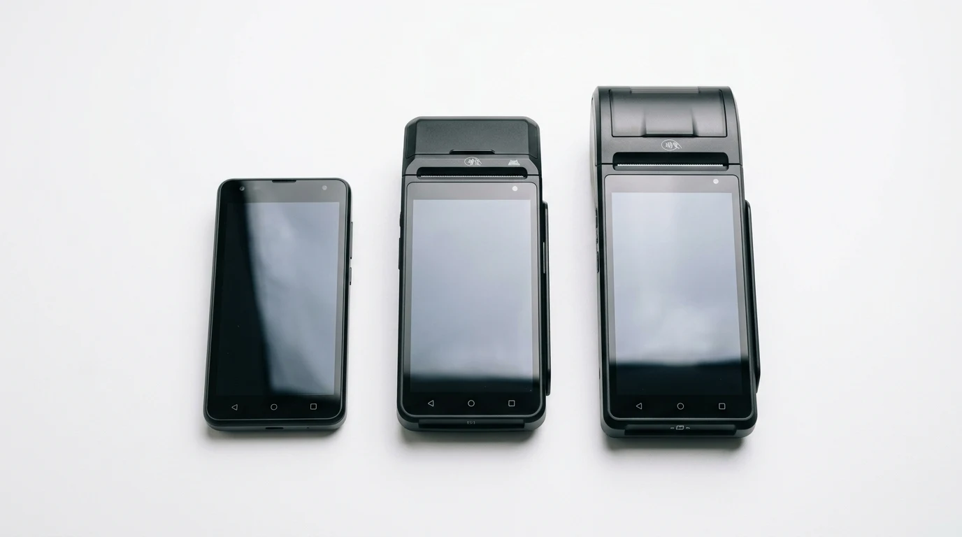 Tri modela Android fiskalnih kasa različitih veličina