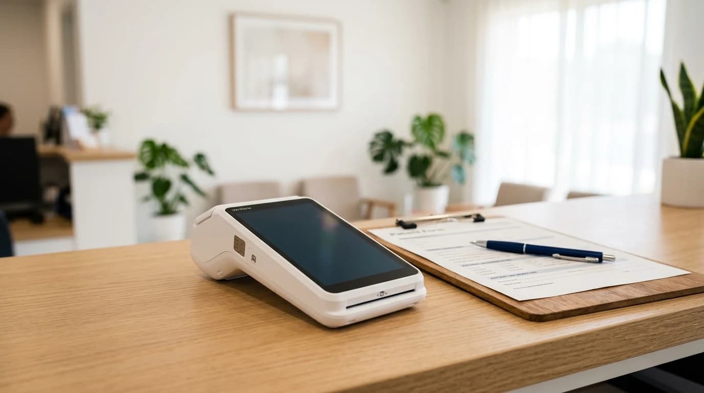 Android POS terminal na pultu privatne ordinacije