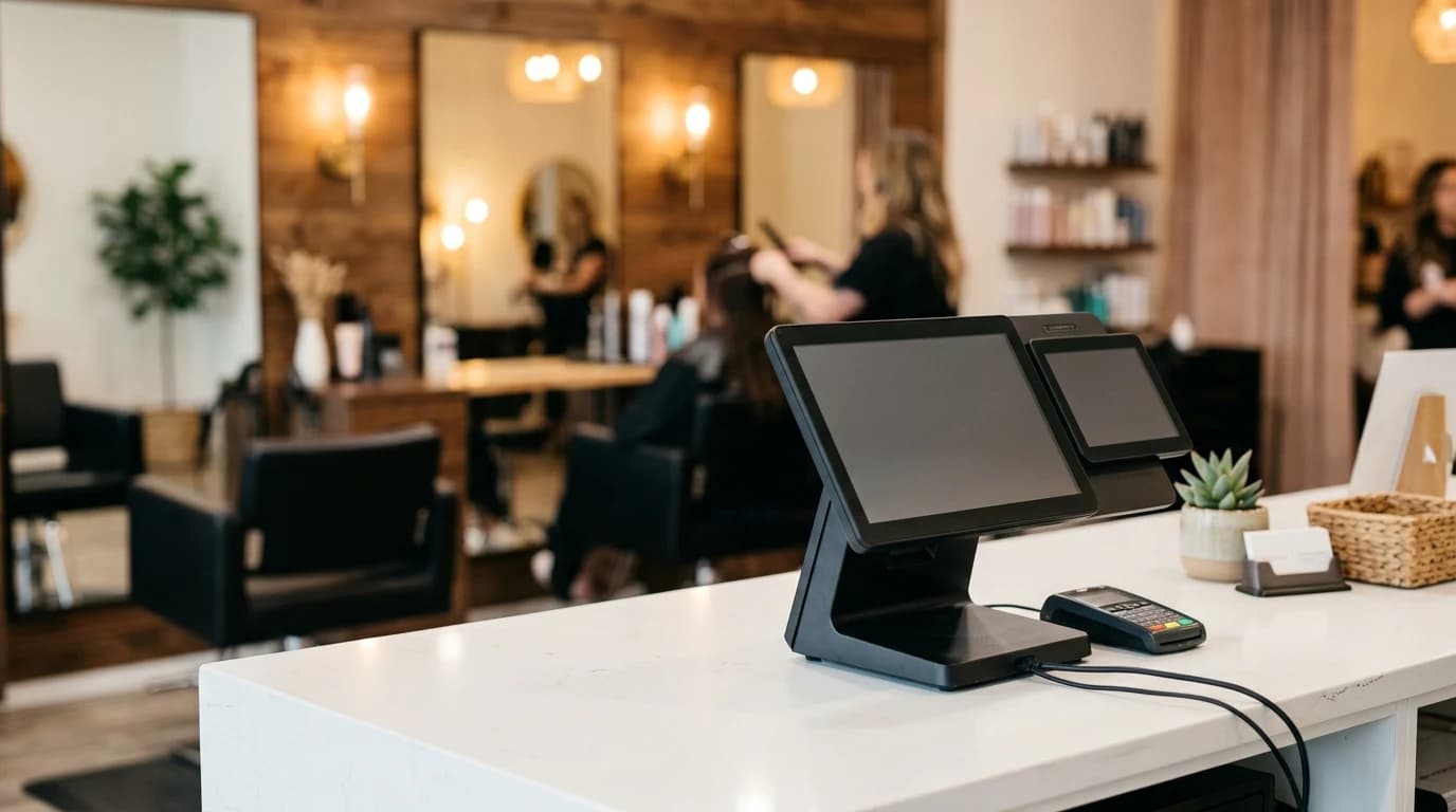 Kompaktna fiskalna kasa ZCS Z108 u frizerskom salonu