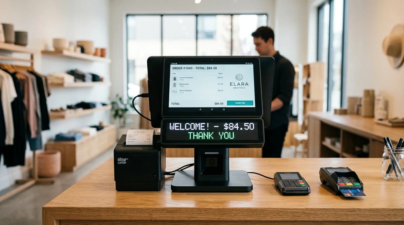 Fiskalna kasa ZCS Z100 sa LED displejom za kupca