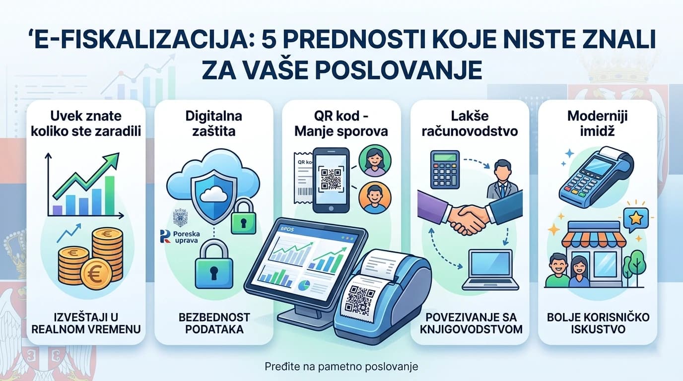 E-fiskalizacija: 5 prednosti za vaše poslovanje koje verovatno niste znali