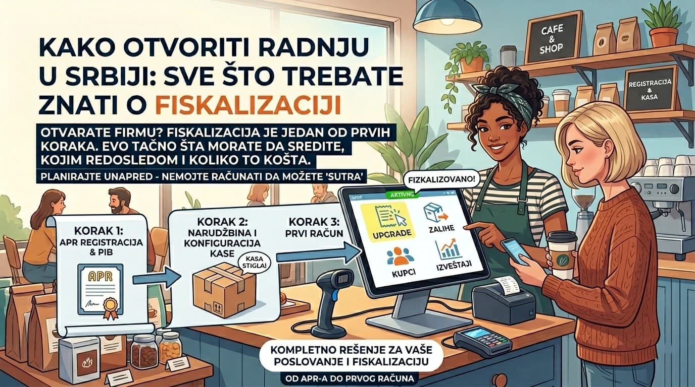 Kako otvoriti radnju u Srbiji — sve što trebate znati o fiskalizaciji