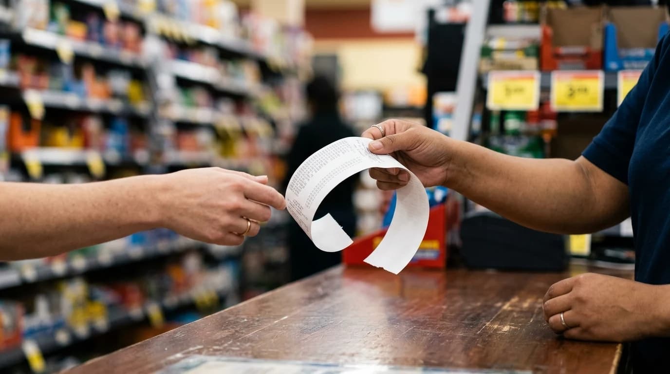 Štampani fiskalni račun koji se predaje kupcu