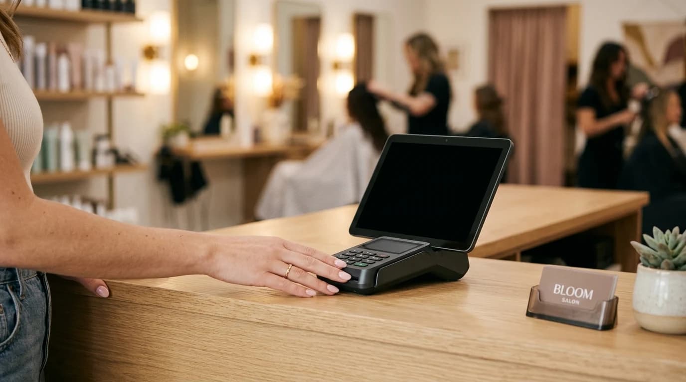 Android POS terminal na recepcijskom pultu, izdavanje avansnog računa