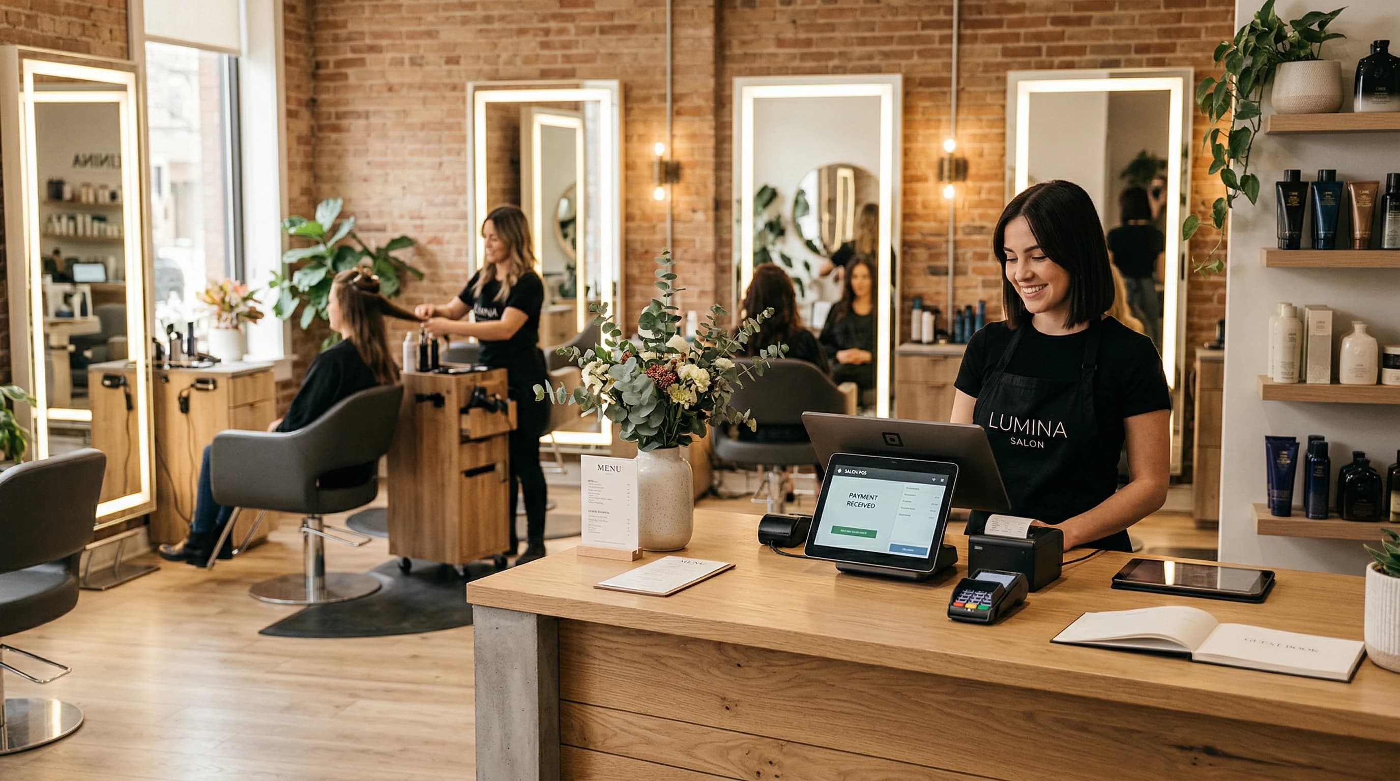 Android POS terminal u frizerskom salonu